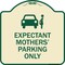Signmission Expectant Mothers Parking W/ Graphic Heavy-Gauge Aluminum Sign, 18" L, 18" H, TG-1818-24028 A-DES-TG-1818-24028 - alternate 1
